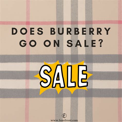 when does burberry go on sale
